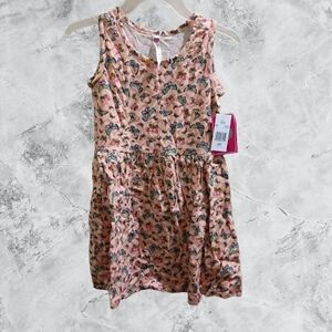 NWT Miss Pink Butterfly Print Pink Girls Dress